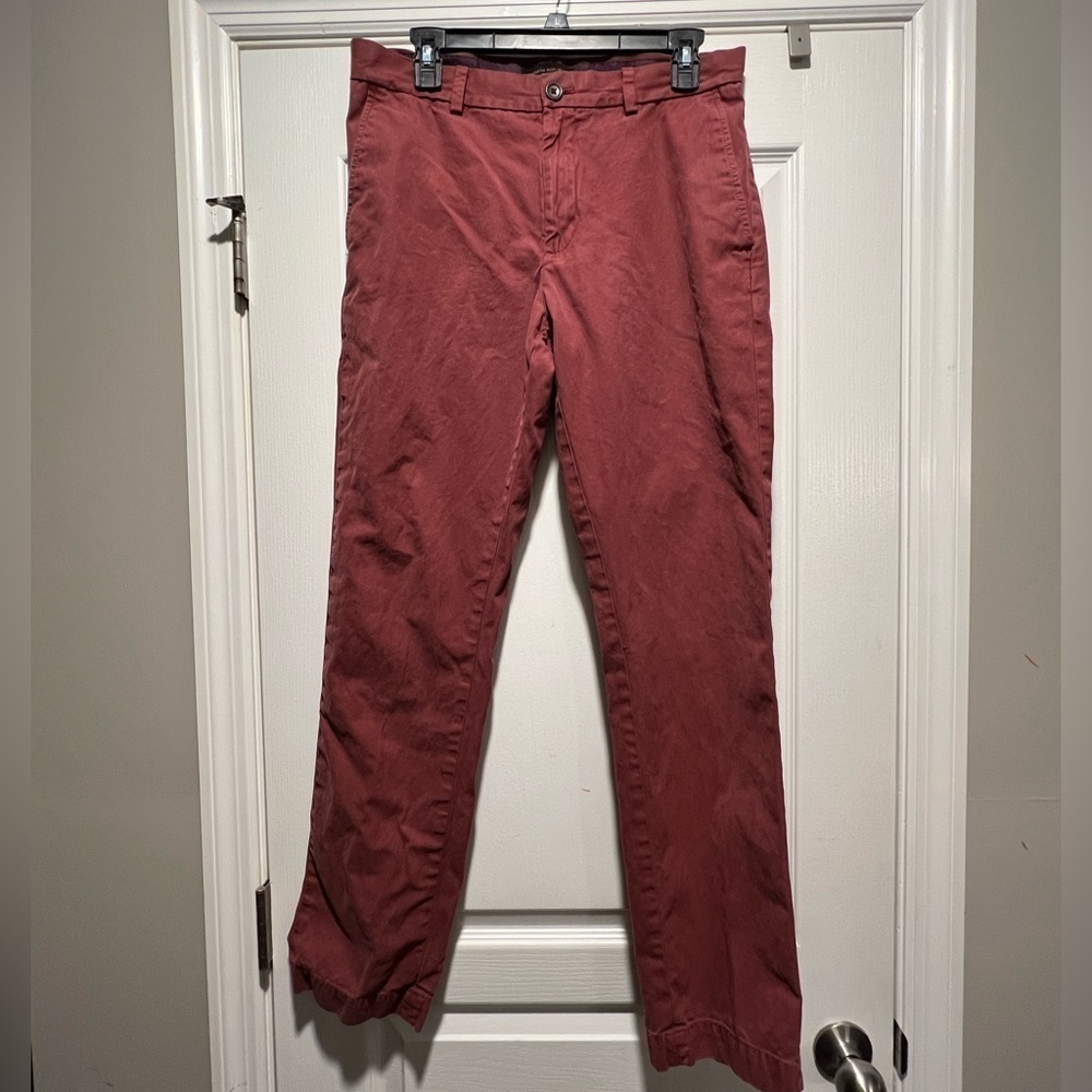 Men’s Banana Republic Aiden Chinos Slim fit pants, Rust Red size 32x32 - Picture 1 of 4